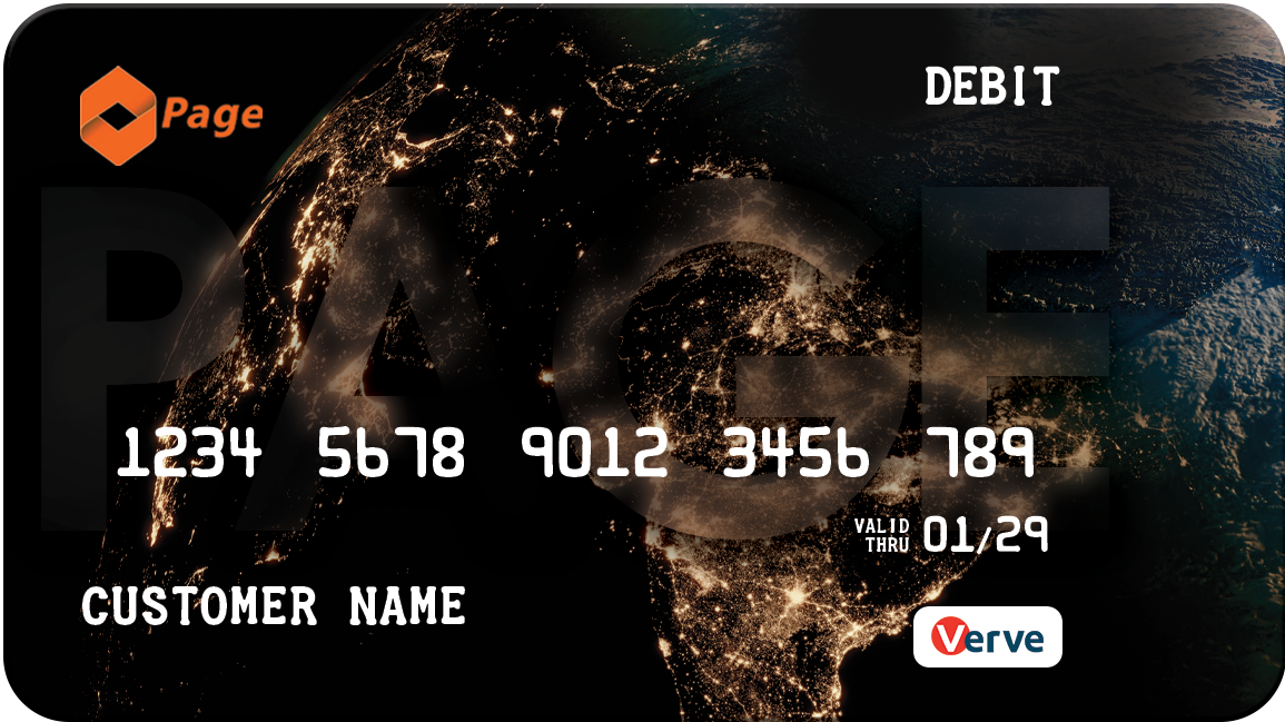 Page International debit card